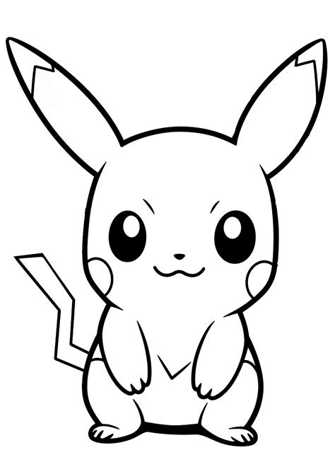 coloring pages pikachu|Pikachu coloring page 